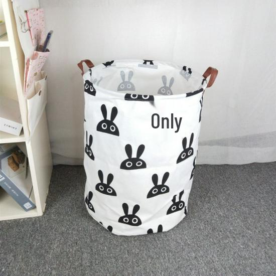 Extra Large Cotton Linen Folding Laundry Basket and Toy Hamper