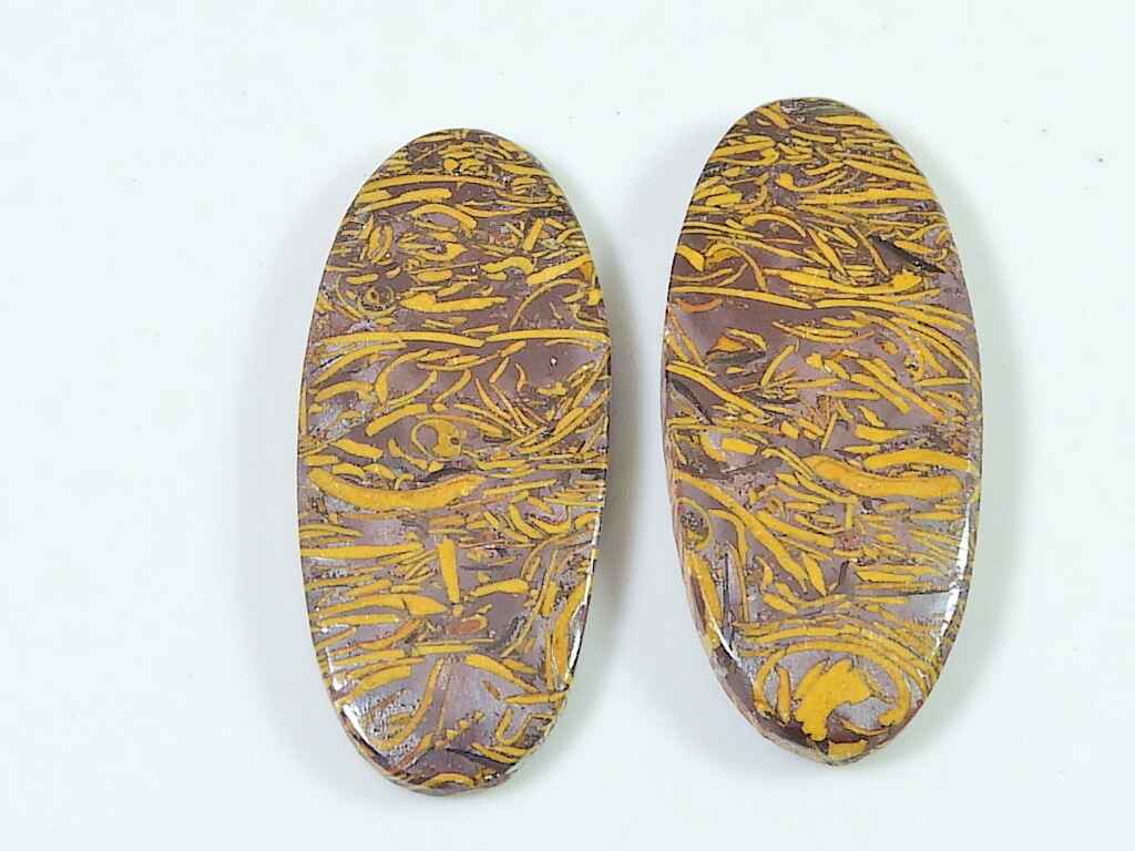 15X35X04 MM Натуральная яшма Мариам, пара овальных кабошонов, россыпью, драгоценный камень SK-3415