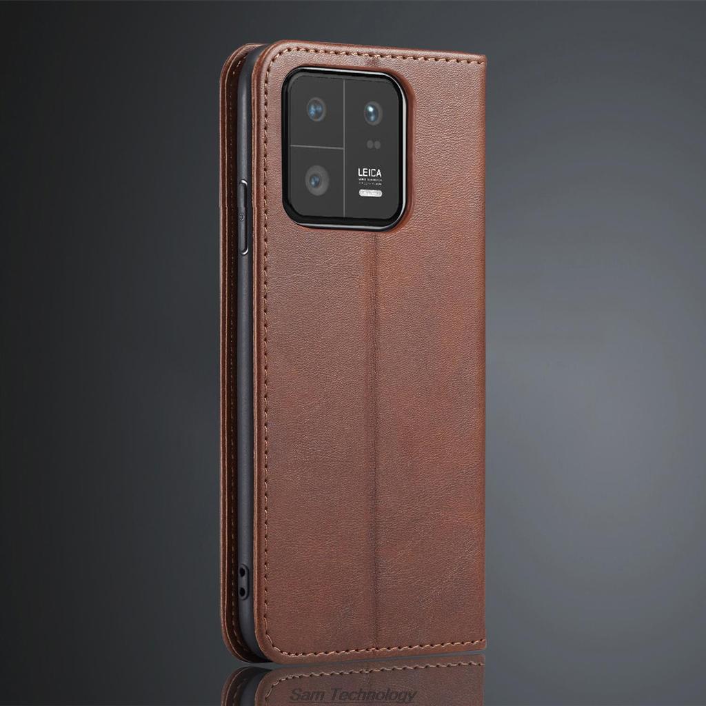 Магнитный притяжение кожаный чехол для Xiaomi 13 Mi 13 Mi13 Pro Xiaomi13 Pro Чехол кобура флип-чехол кошелек сумки Fundas Coque
