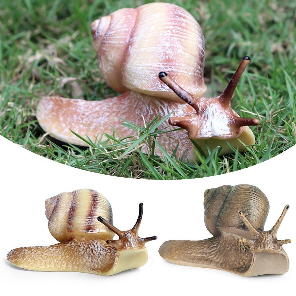 Decor Micro Landscape Decor for Fairy Garden Mini Animal Figures Snail Statue Snail Figurine Toy