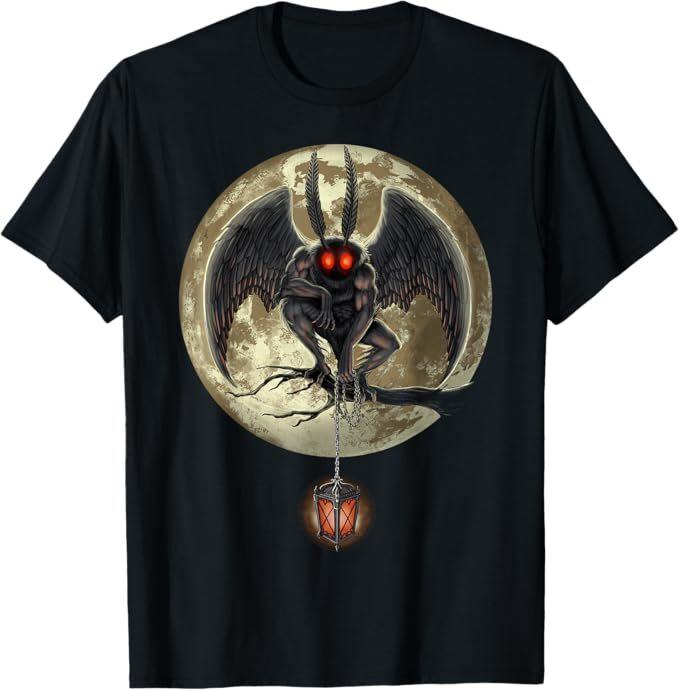 NEW LIMITED Mothman Cryptozoology Cryptid Creature Cryptozoologist T-Shirt S-5XL
