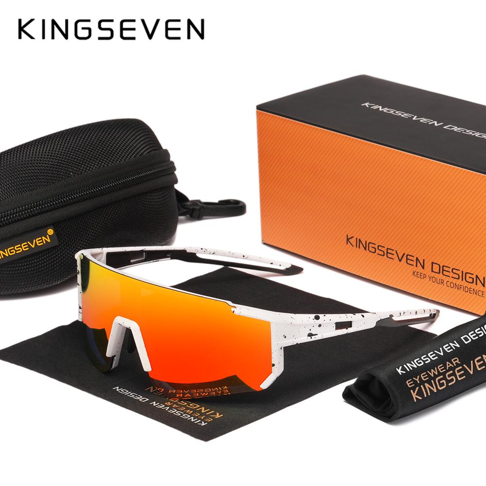 Солнцезащитные очки KINGSEVEN для велоспорта, мужские и женские очки для горного велосипеда, UV400, поляризованные, для скалолазания, защитные очки