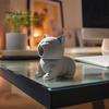Миниатюрная 3D-печатная фигурка кошки, Милый кричащий орнамент, Креативная печатная фигурка, Скульптура котенка, Настольное украшение для дома и офиса