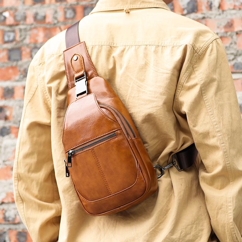 Сумка-мешок из воловьей кожи Head Layer, мужская многофункциональная сумка через плечо из натуральной кожи в стиле ретро