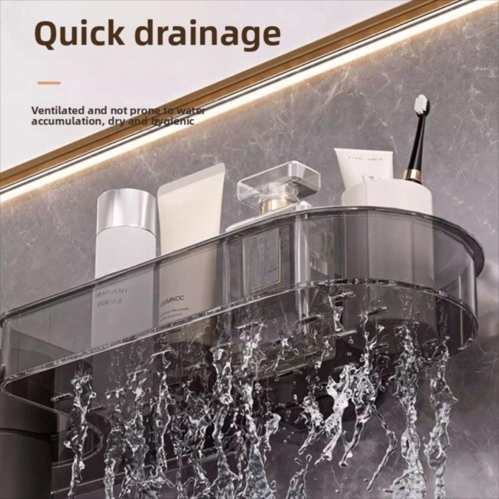 Punch-free Wash Basin Racks Wall-mounted Faucet Shelves Gifts Toilet Sink Mirror Storage Box