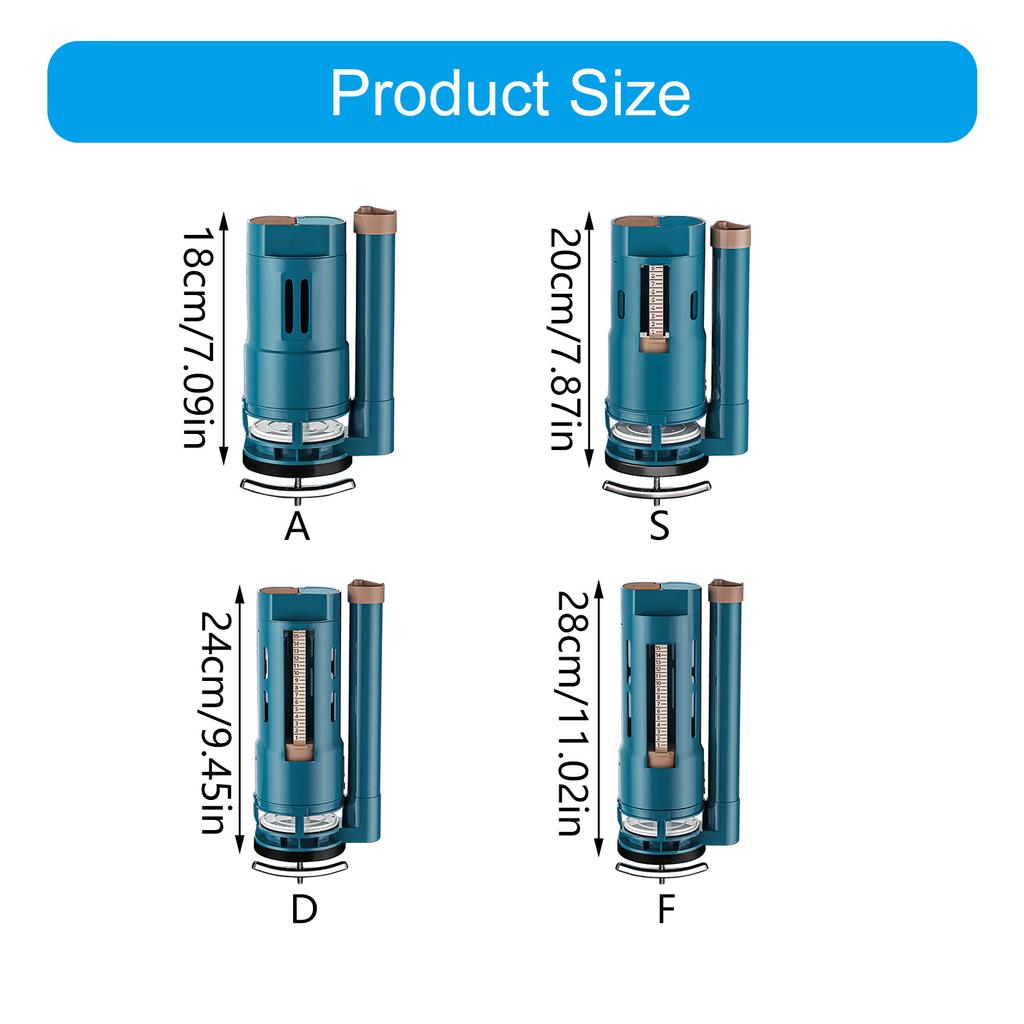 Split Toilet Drain Valve Two Button Toilet Water Outlet Valve Double Flush Fill Water Tank Replacement Fittings