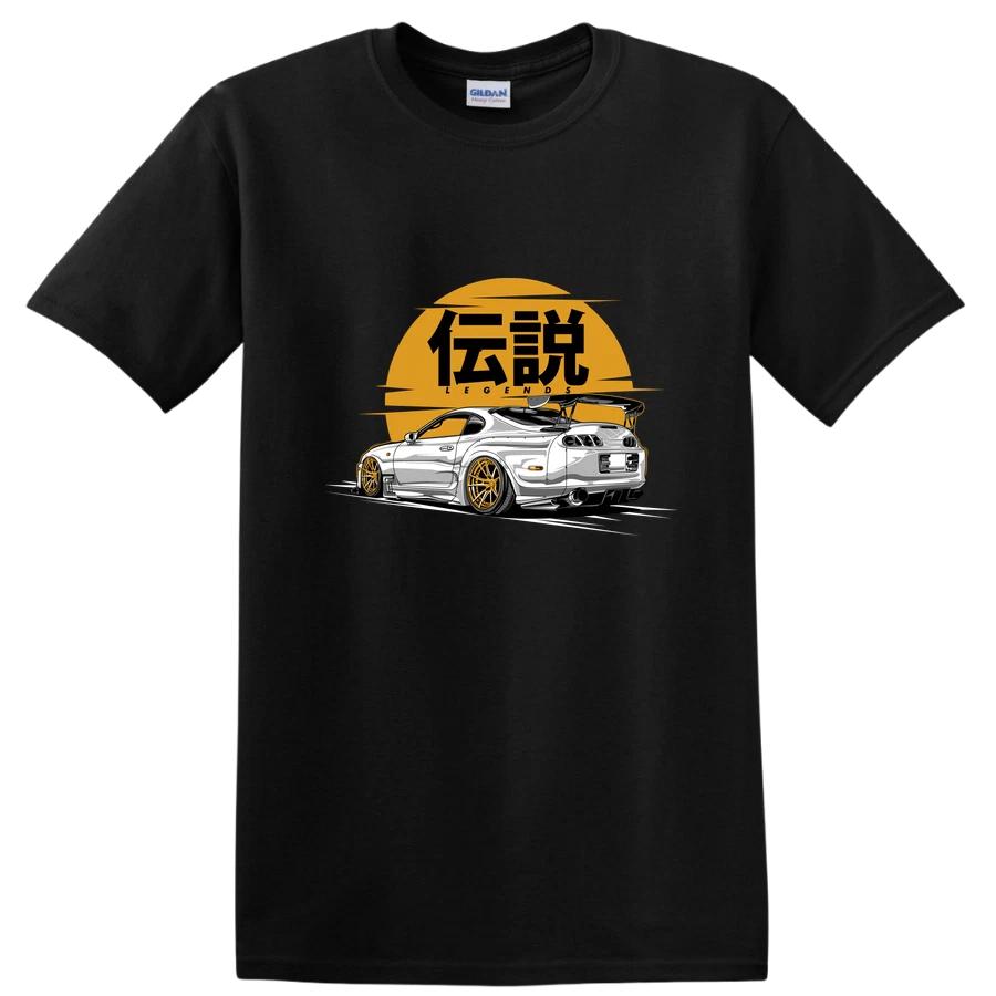 Футболка Car Legends JDM Supra Тюнинг Auto Art для энтузиастов спортивных автомобилей