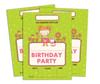 Darling Souvenir Green Birthday Invitation Card 28 Pcs Fill or Write In Blank Invites Printable Party Supplies 5 X 7