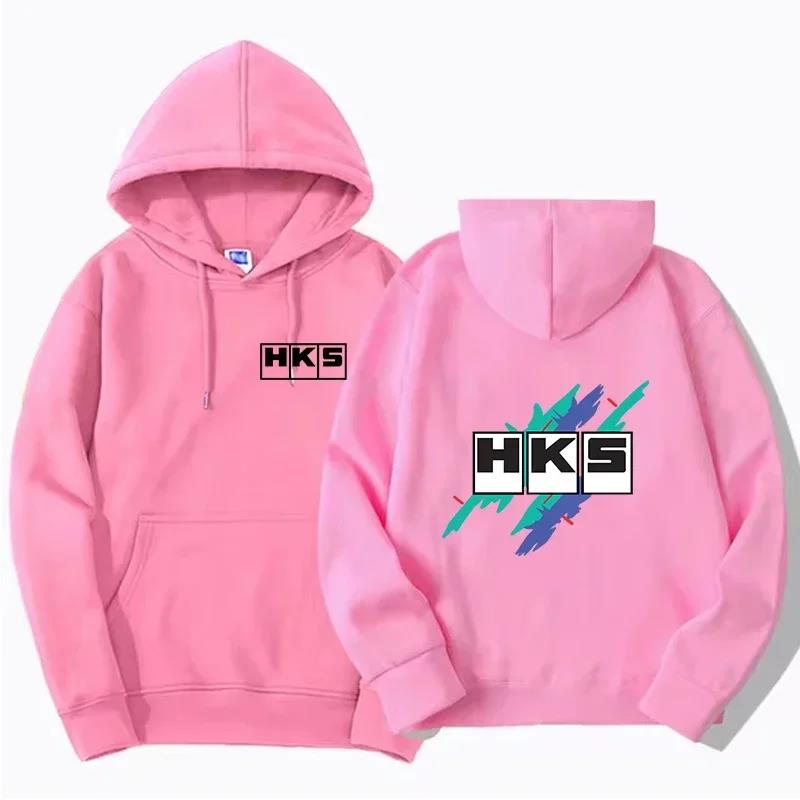 Japanese JDM Improved HKS Endless Car Hoodie Men's and Women's Printed Hoodie Loose Casual Hoodie Neutral Long Sleeve