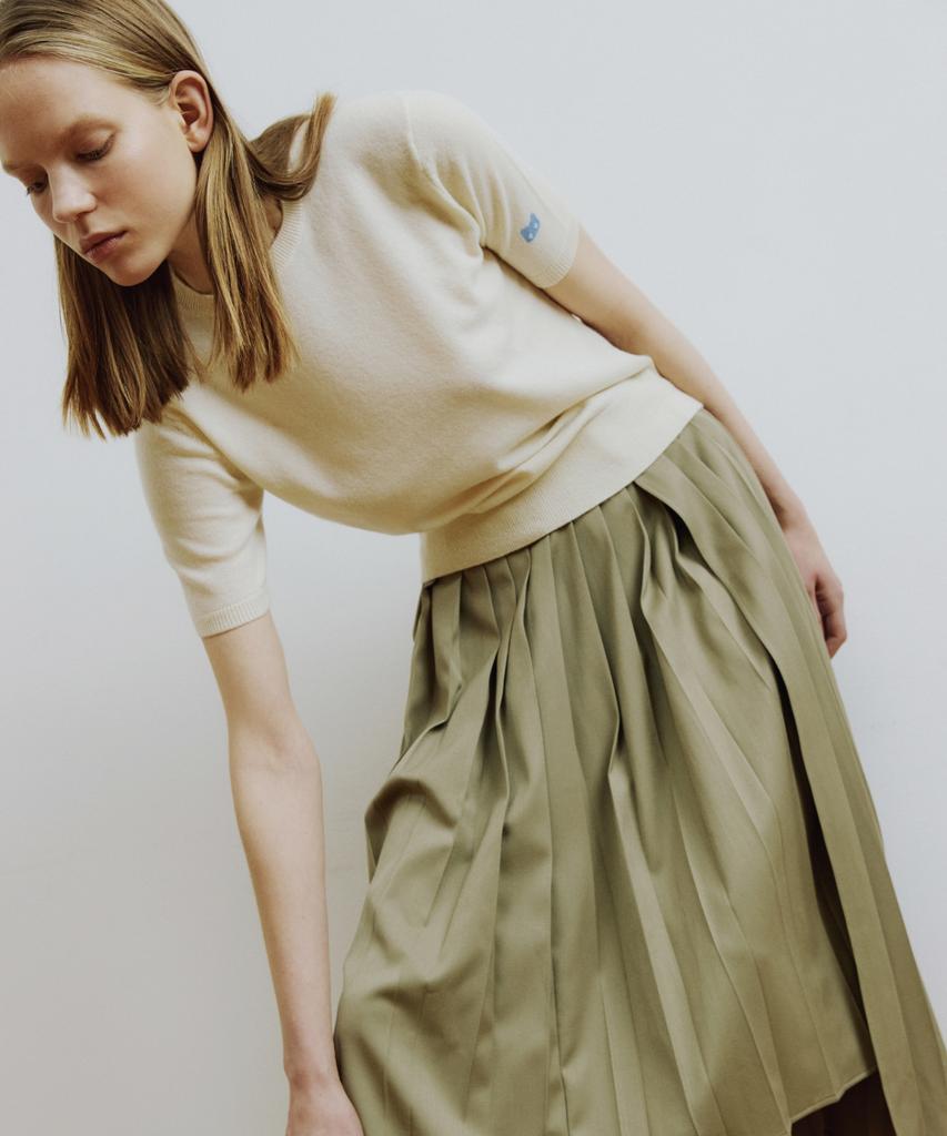 MOLLIOLLI Bori 100% Cashmere Sleeve Knit [Eco Paper]