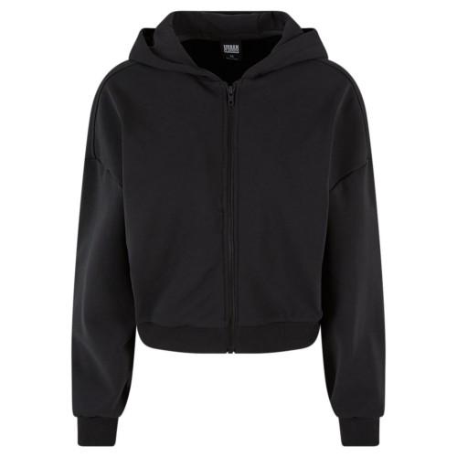 Urban Classics Womens/Ladies Cozy Zip Cropped Hoodie