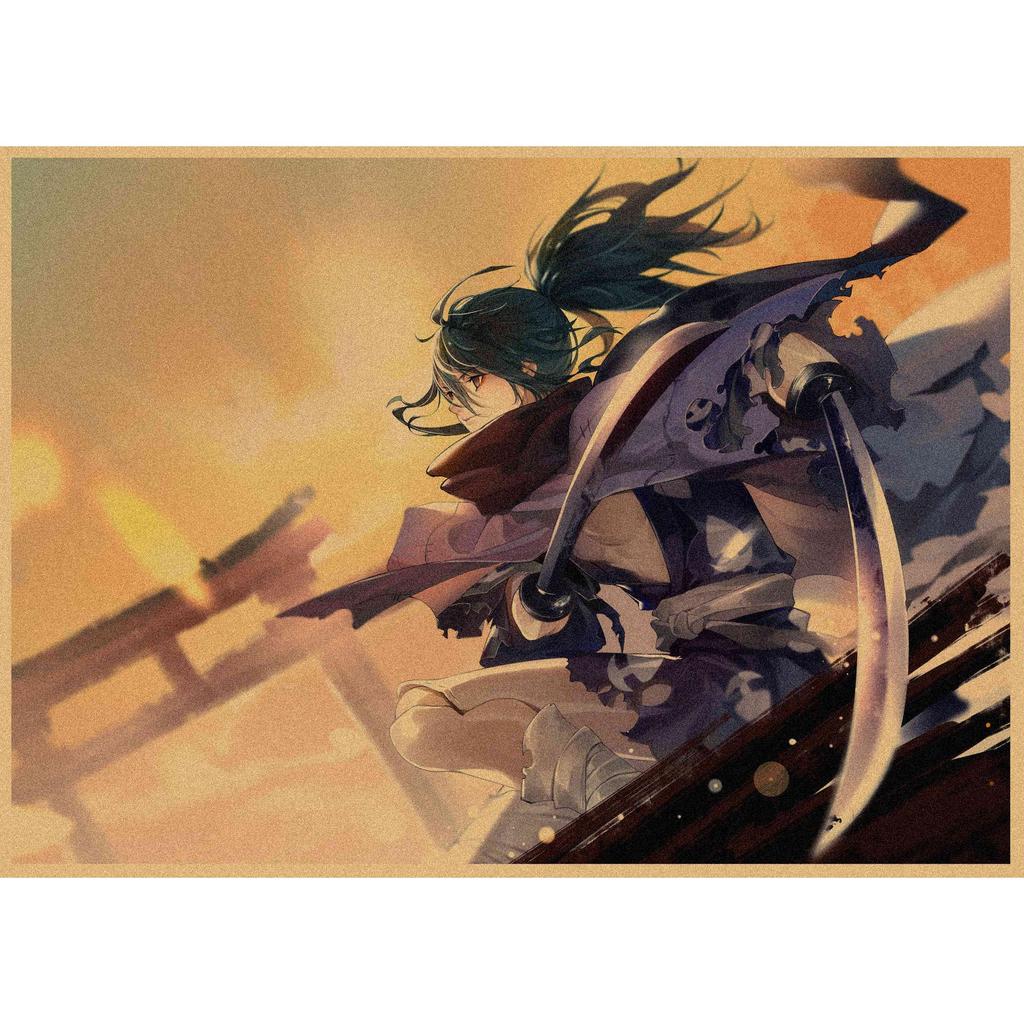Dororo Retro Japanese Anime Kraft Paper Poster - Decorative Wall Art Mural