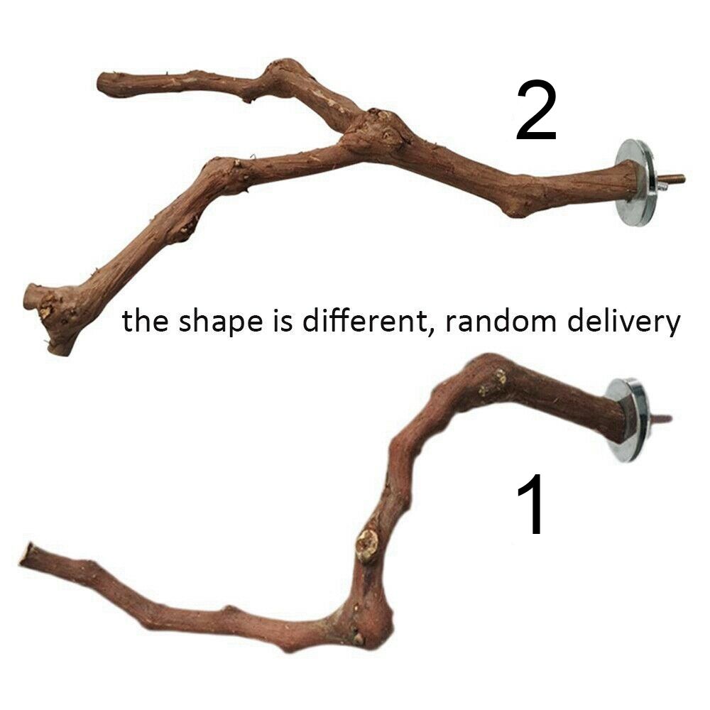 Аксессуары для клеток Подставка для жердочки Подставка для попугая Деревянная ветка Подставка для попугая Подвесные игрушки для птиц