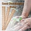 Деревянная линейка для растений, инструмент для посева, расстояние между семенами, прокладка для рассады для садов