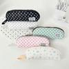 Y2k Pen Bag Cloth Pencil Pouch Makeup Cosmetic Storage Polka Dot Pencil Case  Kids Children