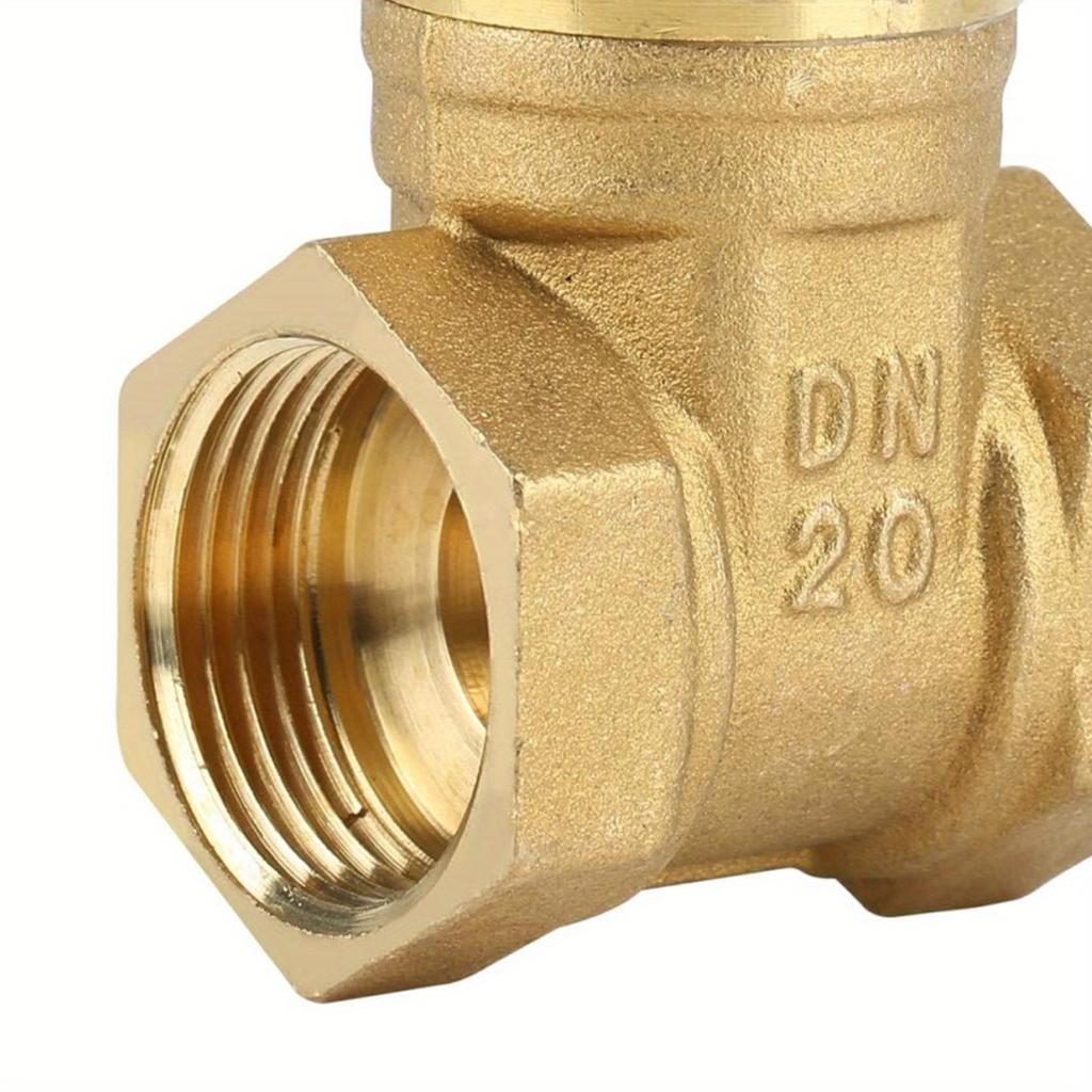 Латунная задвижка, 1 шт., латунная задвижка с резьбой DN20, поворотный шлюзовой клапан BSPP G3/4 для воды, нефти, газа