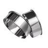 5-Piece Stainless Steel Mousse Ring & Cookie/Cake/Dumpling Cutter Set