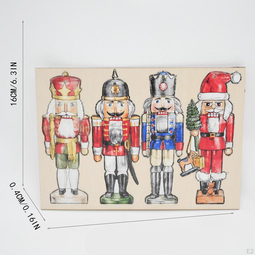 4 шт. Рождественская подвесная елочная игрушка-щелкунчик