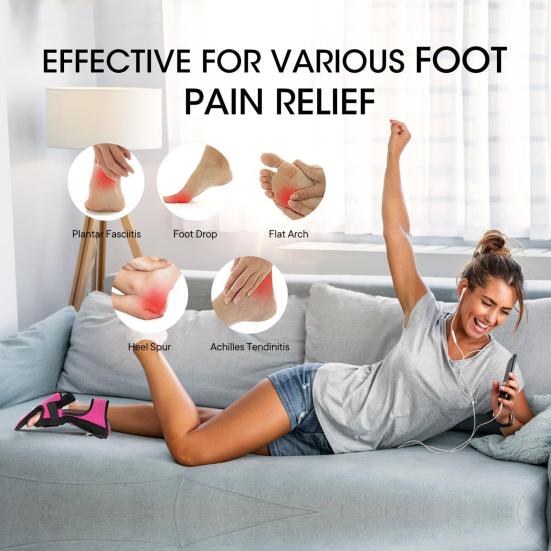 Ночная шина для лечения подошвенного фасциита с массажным шариком, регулируемая для женщин, мужчин, взрослых, лодыжки