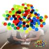 100Pcs Plastic Counting Counters Markers for Kids Math Education Games Assorted Color Transparent Counters Bingo Chips