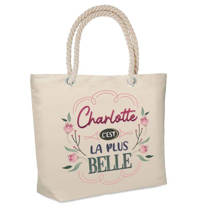 Sac cabas - PLANETEE - Charlotte la plus belle - Isotherme - Jute - Imprimé en France