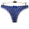 G-String for Women Cotton Panties Sexy Ladies Thong Floral Print Underwear Kawaii Briefs  6 pcs/Lot