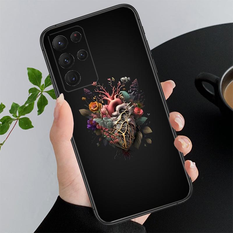 Heart Flower Art Phone Case For Samsung A52S A21S A33 A23 A13 A14 A32 A52 A53 A54 A51 A71 A15
