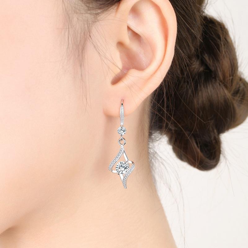 Lindon Zircon Copper Alloy Earrings Drop Earrings For Women Wedding Party Gifts