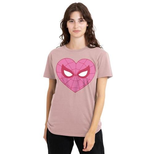 Spider-Man Unisex Adult Heart T-Shirt