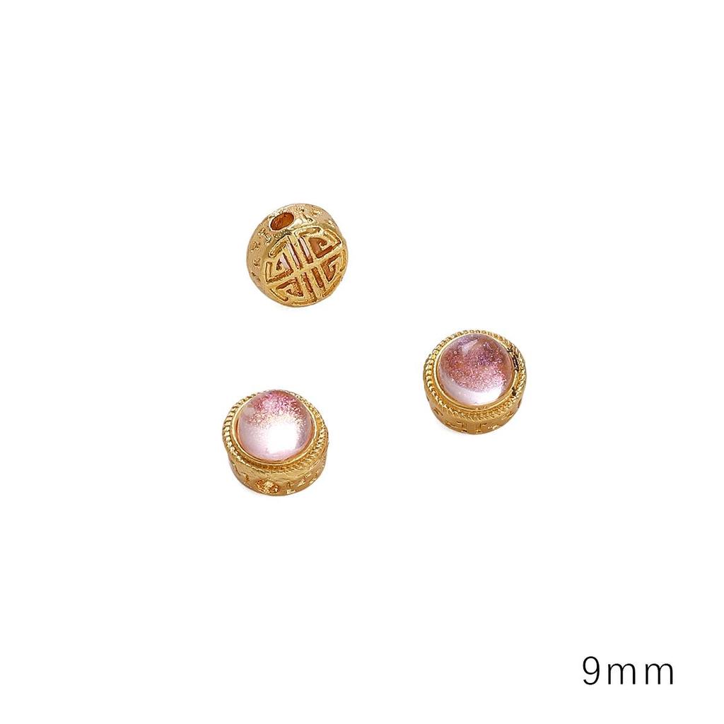 Медный песок, золото, полая перегородка, бусина для изготовления ювелирных изделий своими руками, аксессуары для рукоделия