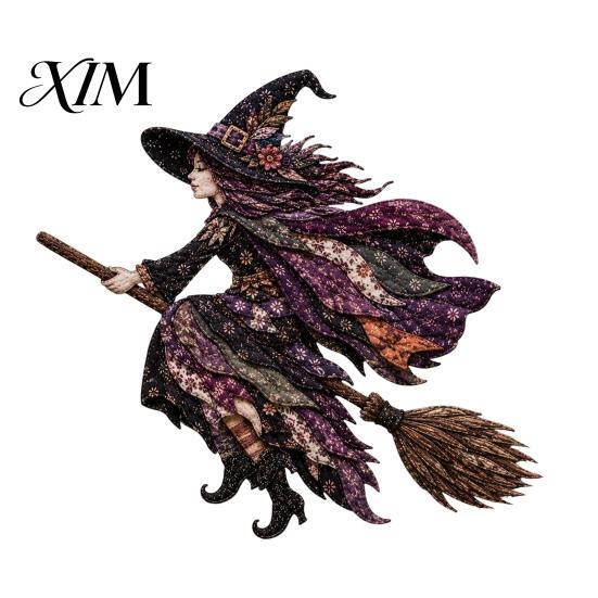 Weekend Hobby Sewing Projects Halloween Patchwork DIY Kit, Fabric Kit with Owl Skeleton Materials for Kids Ghost Witch Designs, Crafting Seasonal Home