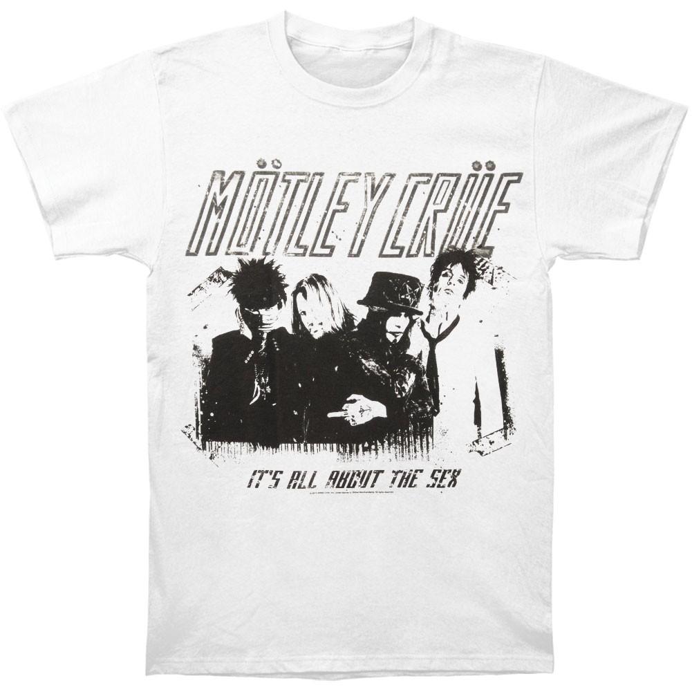 Men's Motley Crue Stencil T-shirt Large White
