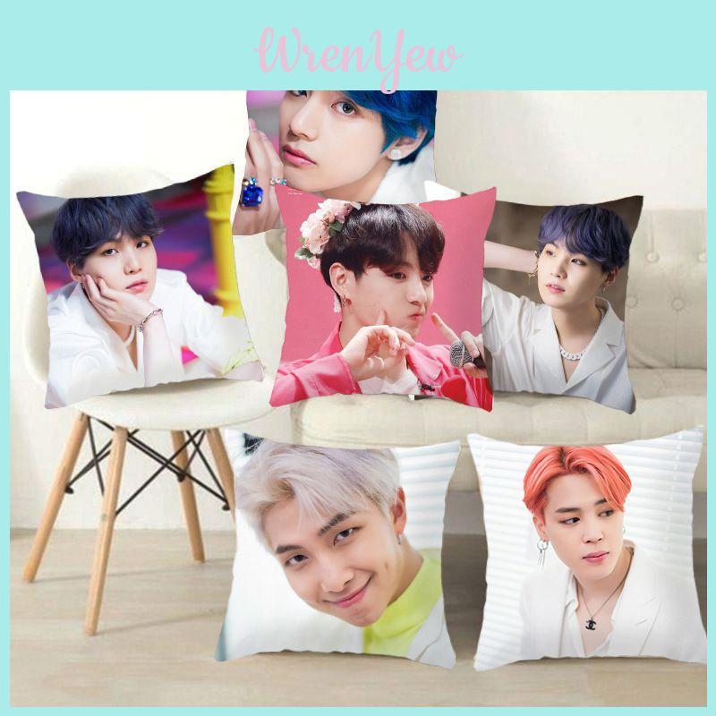 Уютная 45см Kpop Bts Bangtan Boys Наволочка Декоративная Мягкая Наволочка Для Дома