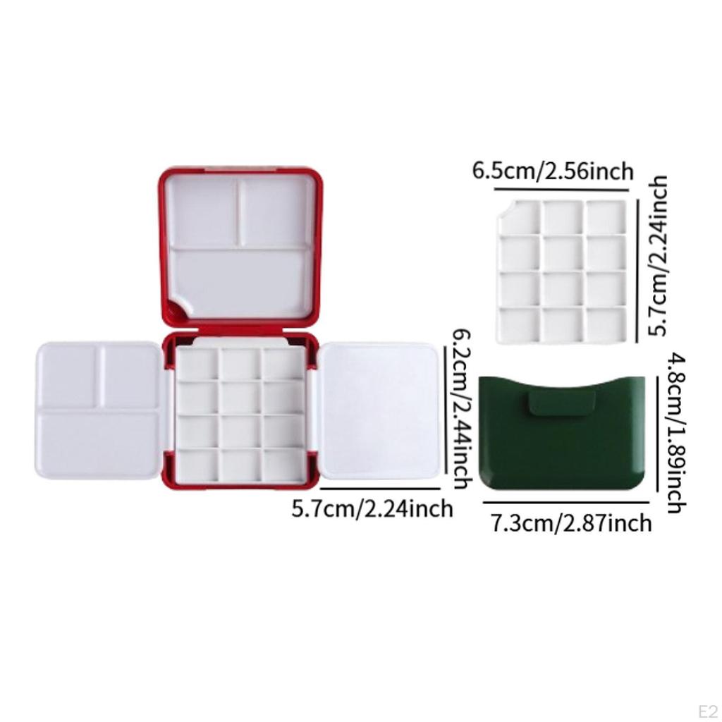 Палитра для акварели, коробка с красками, пустая для профессионалов-новичков с мойкой для кистей, поддон для смешивания гуаши