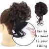 Synthetic Hair Bun Extensions Messy Curly Chignon Blonde Brown Donut Elastic Chignon for Women
