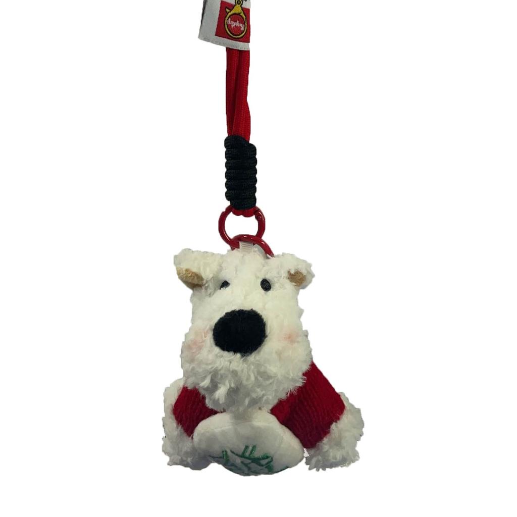 Cute West Plush Pendant Bag Ornaments Cartoon Puppy Plush Doll Keychain Accessories Creative Gift