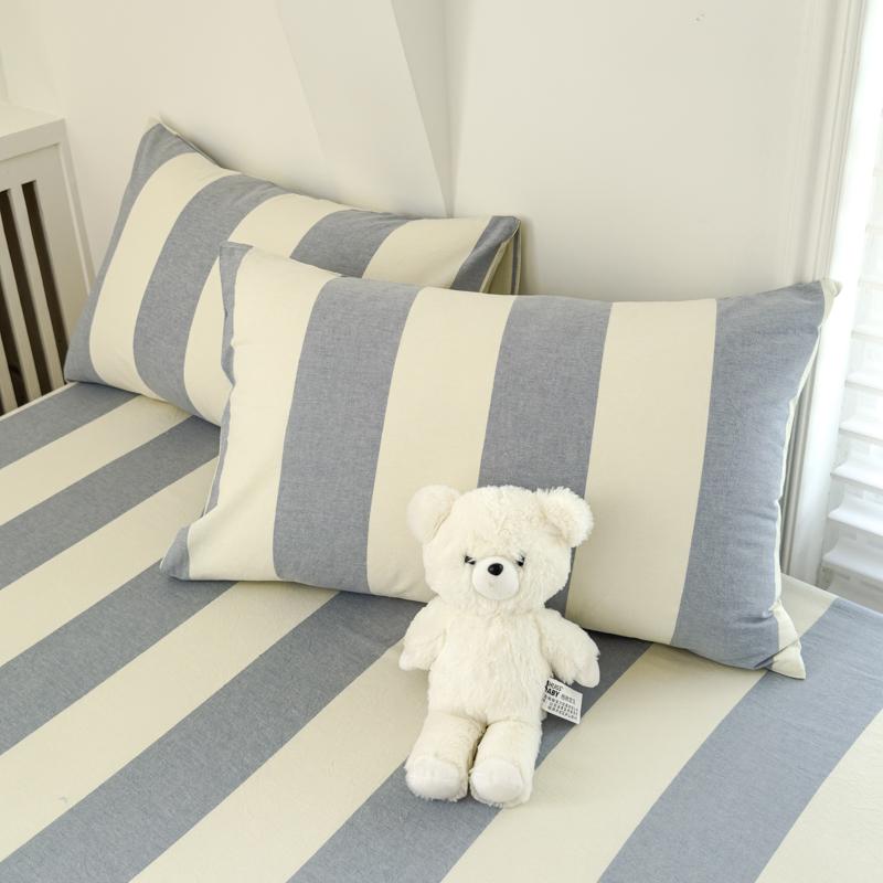 2шт наволочка 100% хлопок наволочка в полоску наволочка 48x74см наволочка для подушки домашняя мягкая наволочка для кровати Fundas de almohada