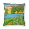 Flowery Coasts Square Pillowcase Polyester Linen Velvet Printed Zip Decorative Bed Cushion Case