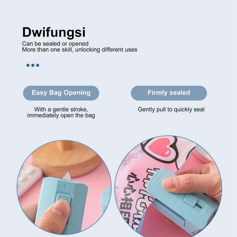 Gripstick Bag Sealers Convenient Small Snack Bag Sealer With Cutter Commercial Food Packaging Equipment For Young Old