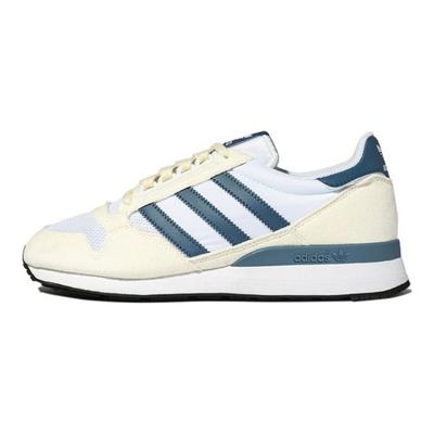 Originals ZX 500 Удобная повседневная носка Прочные низкие лайфстайл кроссовки Унисекс кроссовки Белый Синий HP9058