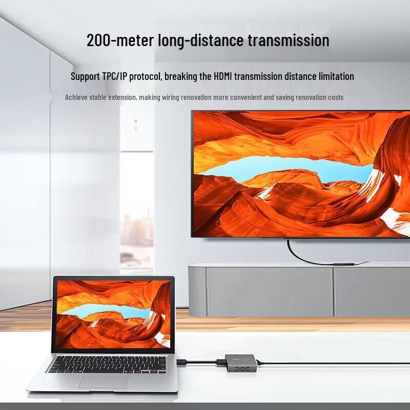 Ugreen 200-метровый HDMI-удлинитель-передатчик по RJ45