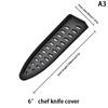 Kitchen Knife Sheath Black Plastic Knife Covers Knife Blade Protector Cover Edge Guards Case Boning Fruit Bread Chef Knife Tool