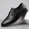 Мужские строгие платья из натуральной кожи, оксфорды на шнуровке, мужские свадебные туфли высокого качества, повседневные, деловые, офисные, формальные, для мужчин