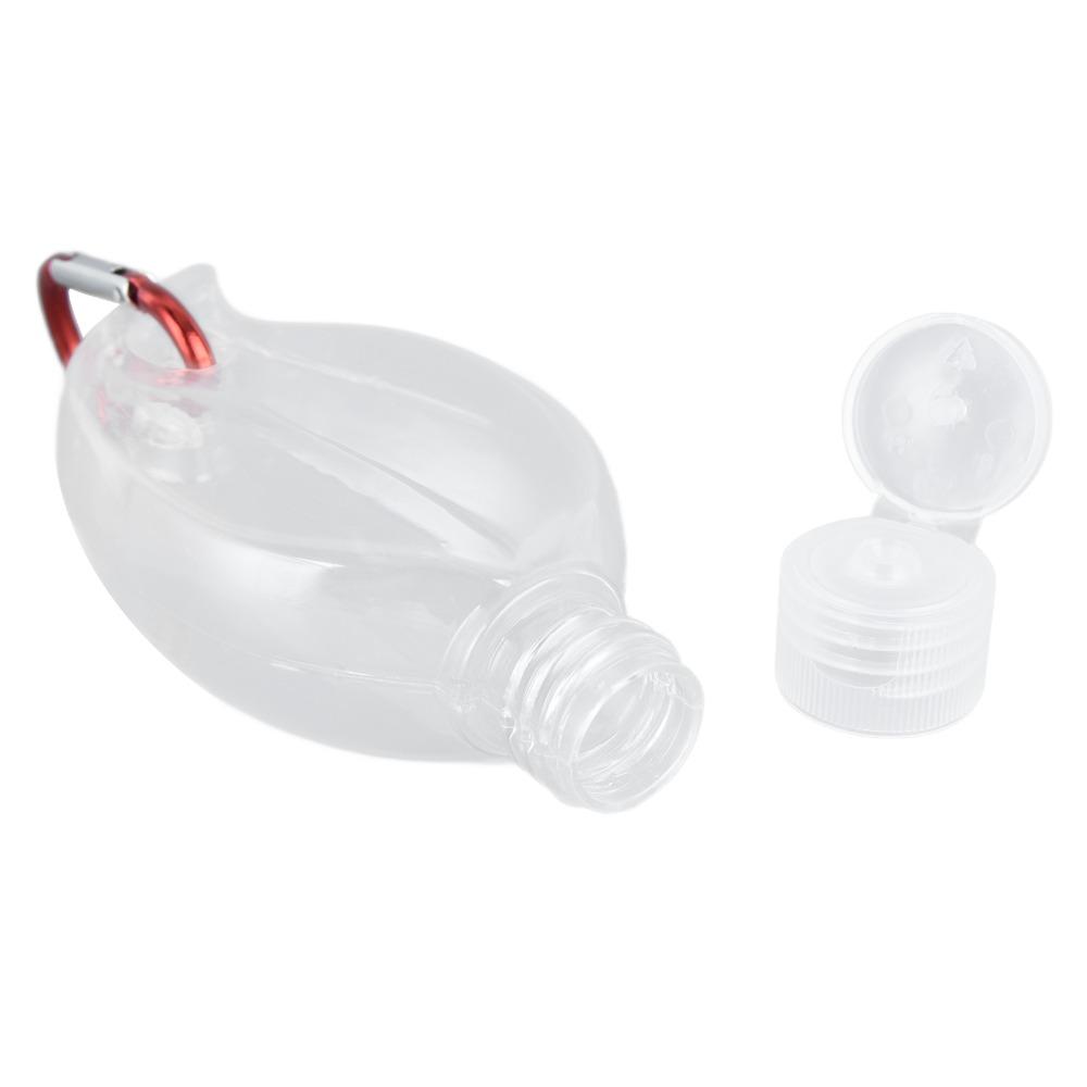10PCS Keychain Attached Refillable Liquid Bottle 50ml Plastic Squeeze Container For Outdoor