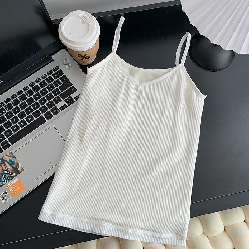 Осенне-зимний теплый хлопковый жилет, базовое пальто, плюс утолщение из бархата, студенческая корейская версия, небольшие подтяжки, чтобы носить снаружи, чтобы показать тонкий