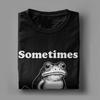 Unisex Sometimes I Just Be Fartin Frog Tshirts 100 Cotton Tees Summer Y2k Basic Shortsleeved Tshirt Oneck Fashion Loose Tshirt