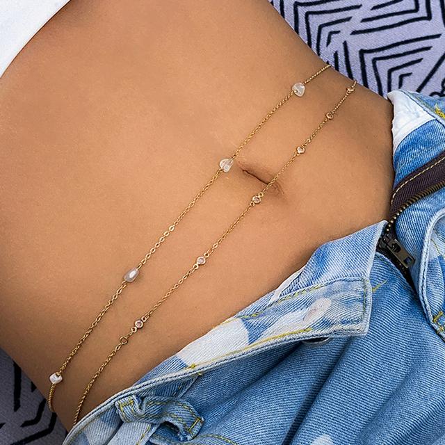 Сексуальная поясная цепочка для тела, ювелирные изделия для женщин, винтажный минимализм, пояс с кристаллами, цепочка на пояс в богемном стиле, весна-лето, пляжный отдых, бижутерия