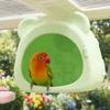Bird House Warm Light Bird Breeding Nest Bear Shape Hanging Hamster Bed House Bite Resistant Decorative Squirrel Bed Outdoor