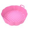 6,5/7,5-дюймовый круглый силиконовый вкладыш для аэрофритюрниц с антипригарным покрытием Формы для выпечки в микроволновой печи Безопасный бинауральный дизайн для выпечки