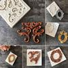 Decorating Pastry Chocolate Antique Mirror Frame Silicone Mould Border Embossing Fondant Cake Mold